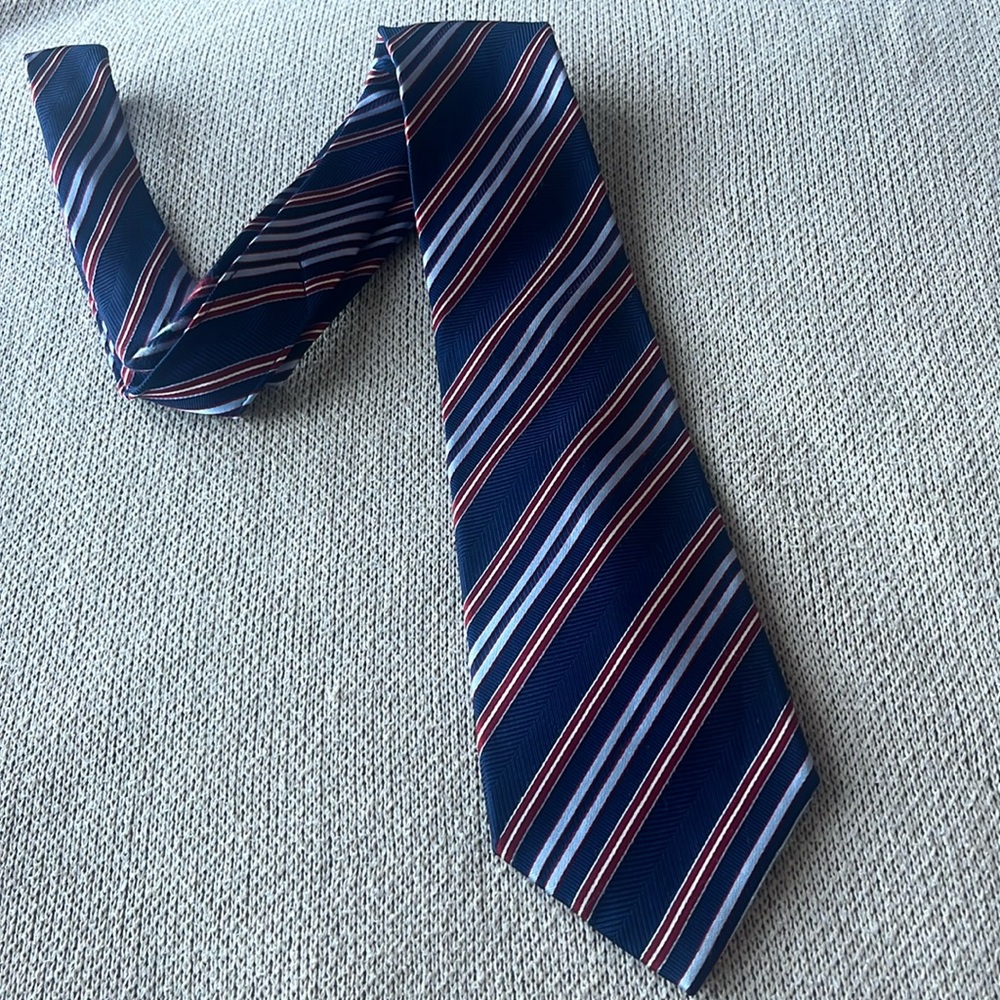2/$25 👔 Jones New York | Tie, blue, red